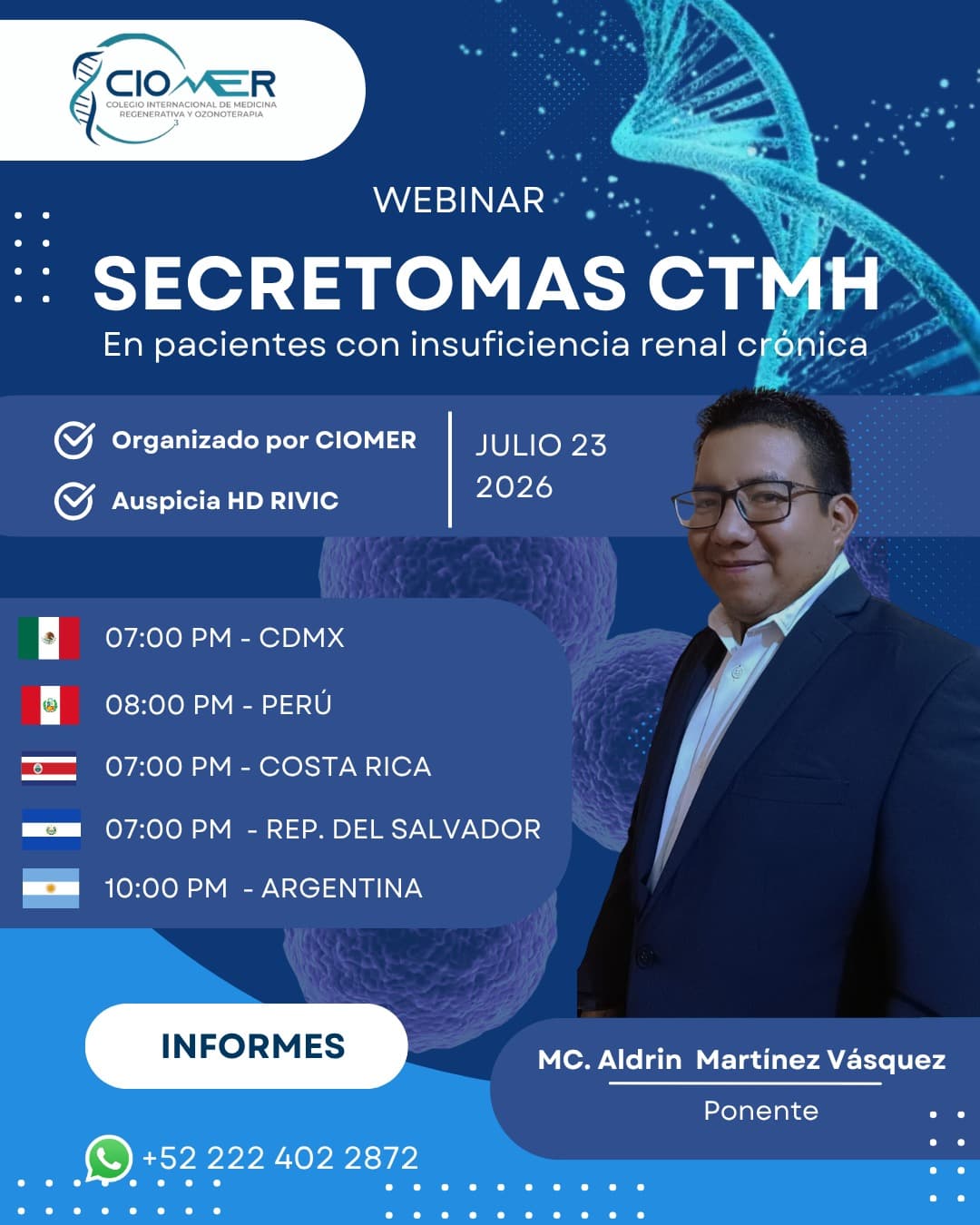 WEBINAR SECRETOMAS CTMH